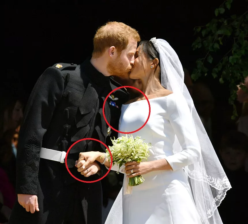 Photo Must Be Credited ©Alpha Press 073074 19/05/2018 Prince Harry Duke of Sussex and Meghan Markle Duchess of Sussex at St George's Chapel at Windsor Castle during their wedding.
