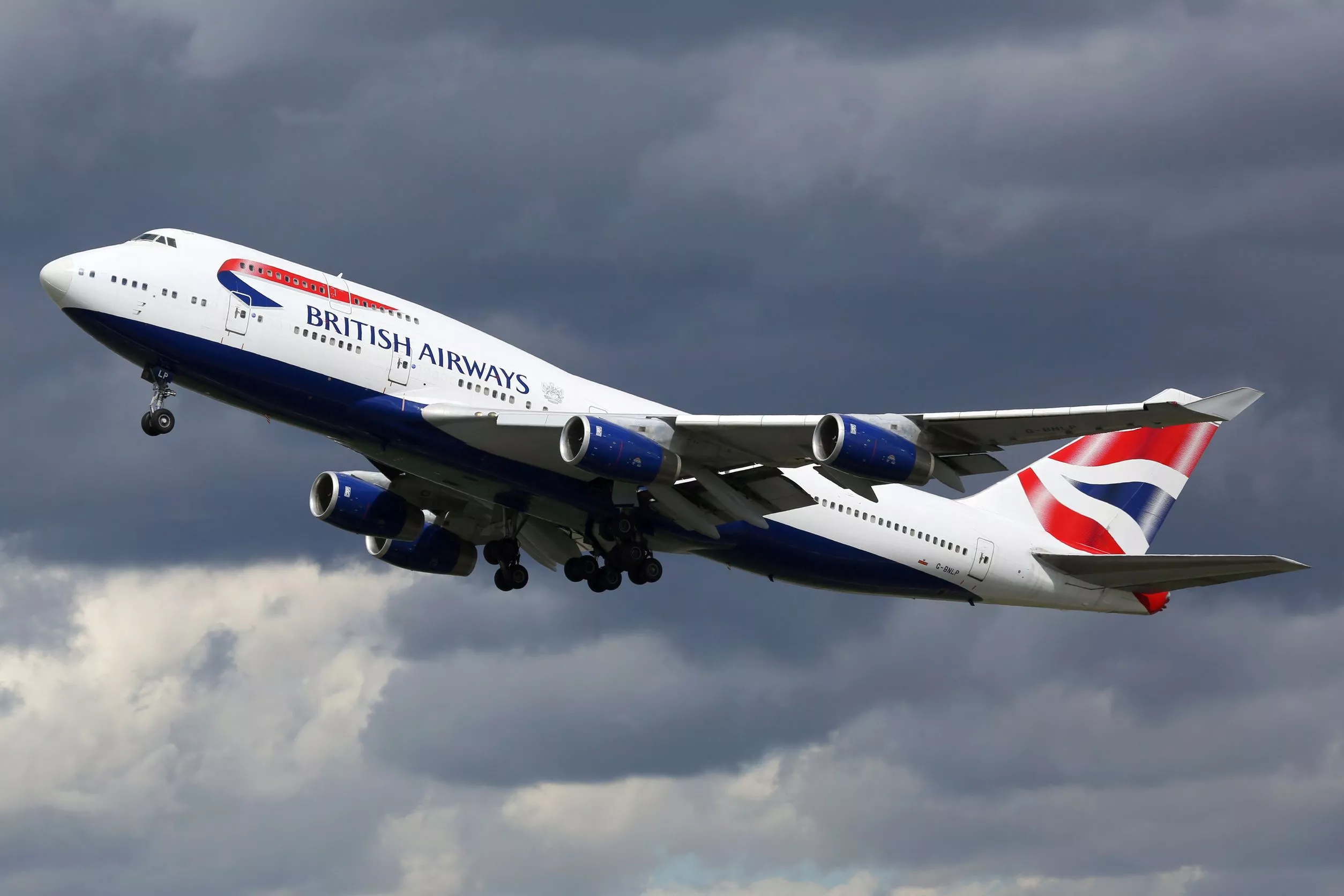 British Airways airplane Boeing 747-400 London Heathrow airport