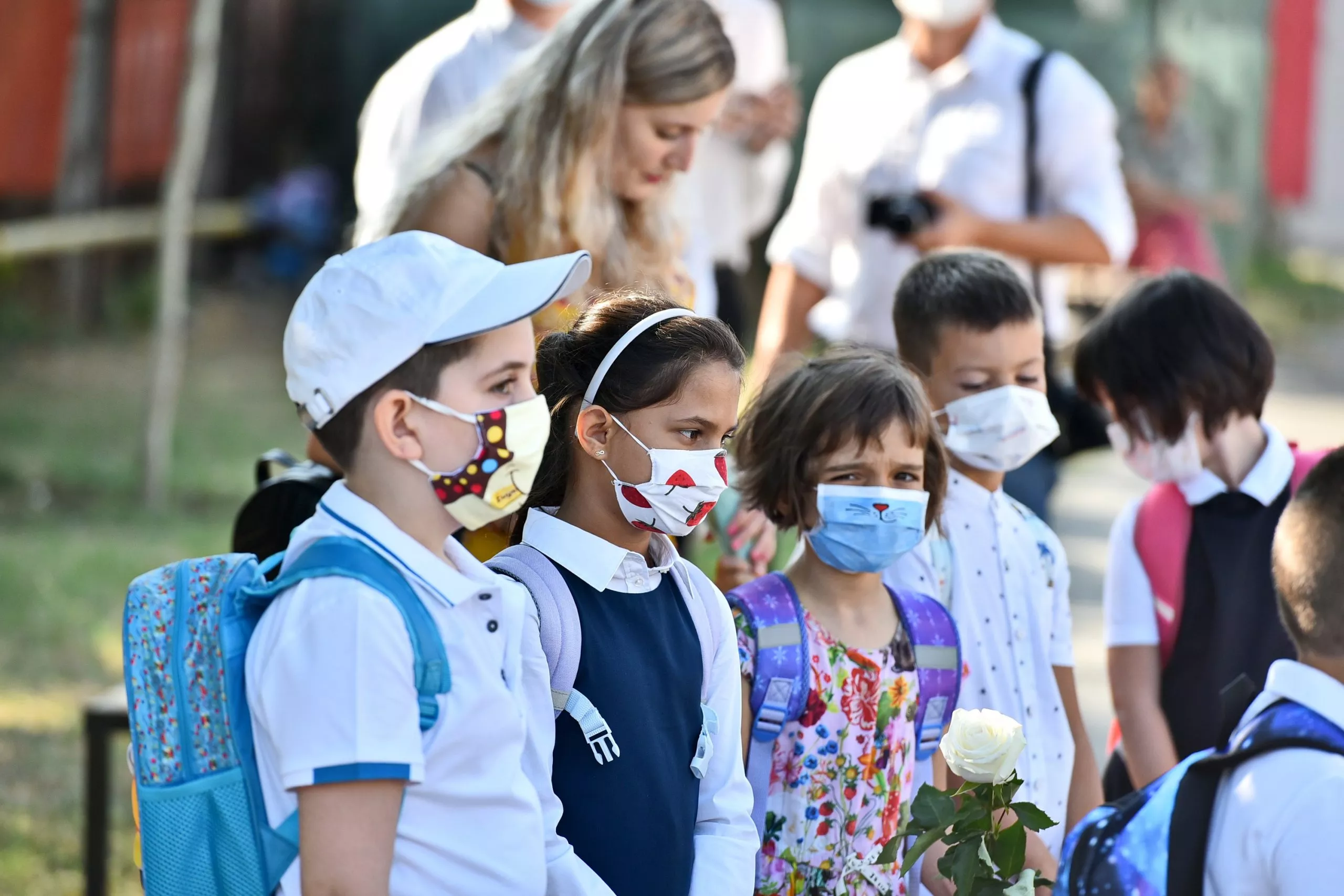Inceperea noului an scolar la Scoala Gimnaziala 'Mircea Eliade' din Craiova, luni, 14 septembrie 2020.REMUS BADEA / MEDIAFAX FOTO