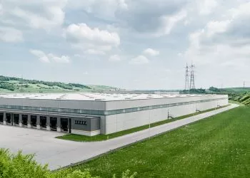 Modern Distribution Center from outside