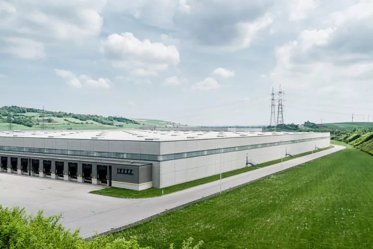 Modern Distribution Center from outside