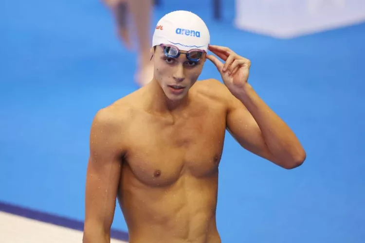 David POPOVICI (ROU), 
JULY 24, 2023 - Swimming : 
World Aquatics Championships Fukuoka 2023 
Men's 200m Freestyle Semi-final 
at Marine Messe Fukuoka Hall A in Fukuoka, Japan. 
(Photo by YUTAKA/AFLO SPORT),Image: 791681814, License: Rights-managed, Restrictions: No third party sales, Model Release: no