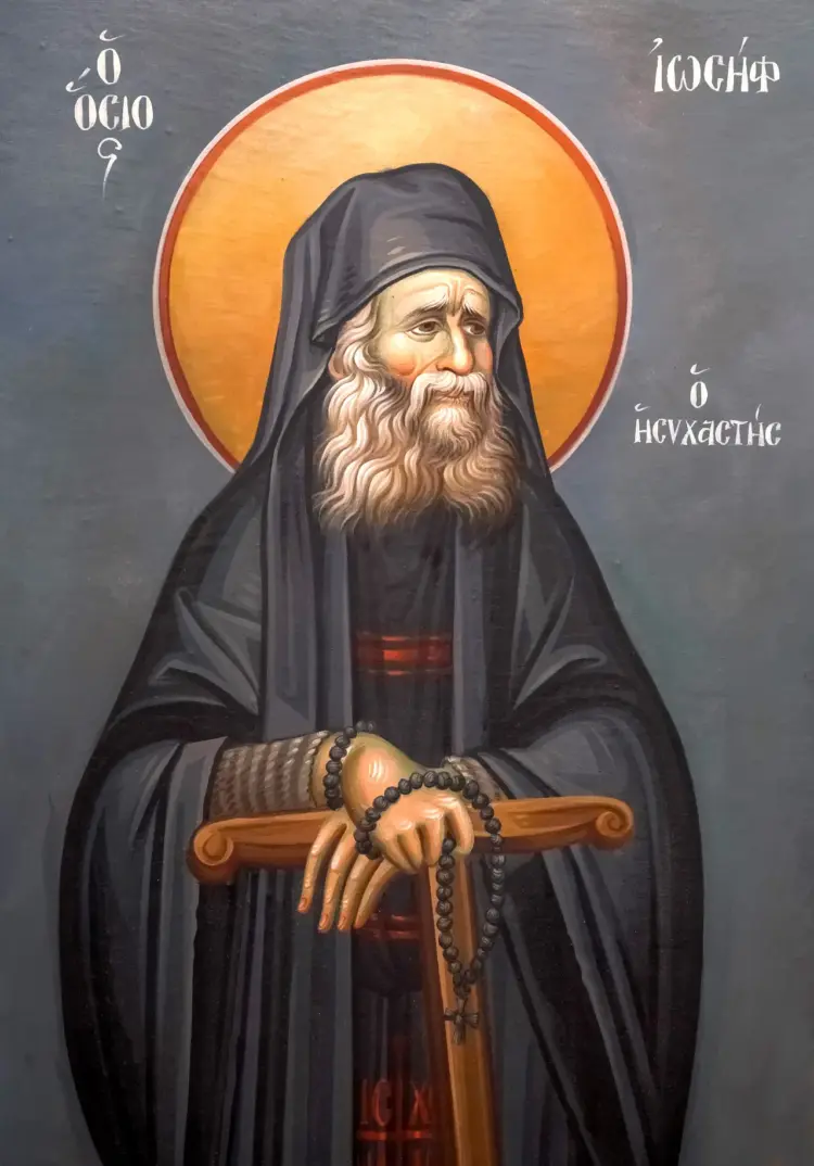 Icoana Sfântului Cuvios Iosif Isihastul