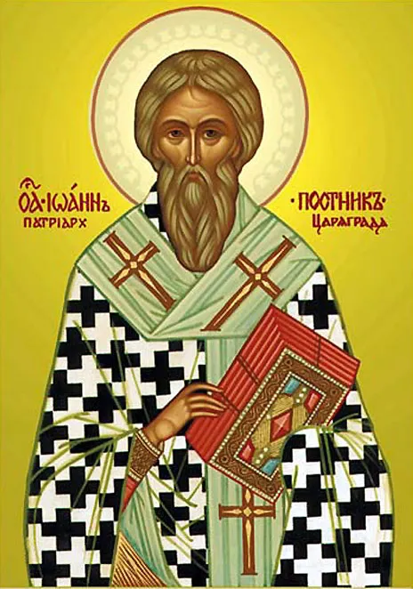 Icoana Sfântul Ierarh Ioan Postitorul, Patriarhul Constantinopolului