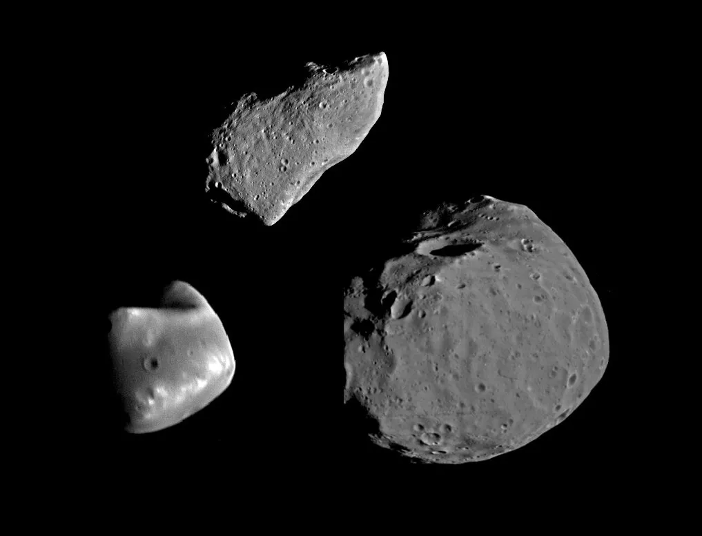 Un asteroid de 320 de metri a reformat luna marțiană Deimos